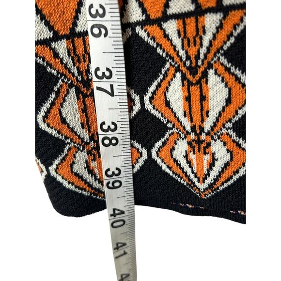 Jealous Tomato Sweater Dress Size M Geometric Print Bodycon Multicolor Tribal - Picture 10 of 11